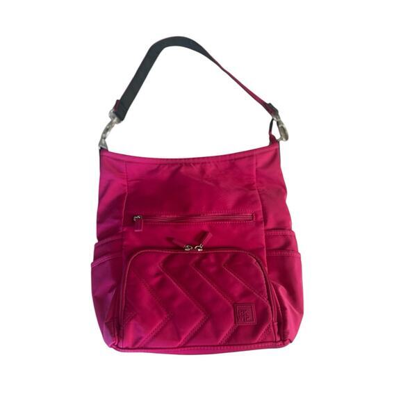 IHKWIP The Go Getter Convertable Shoulder Bag MISSING STRAP Ruby Berry - Picture 2 of 8